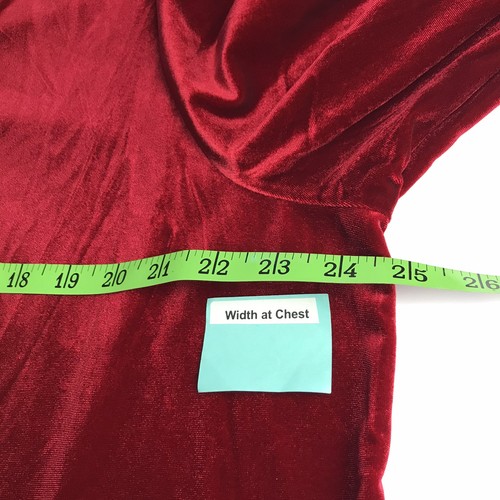 Damen Quacker Factory XL rot Samt Strass 3/4 Arm Tunika Poly Elasthan - Bild 6 von 8