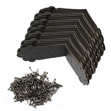 30pcs Antique Bronze Corner Bracket Decorative Guards, 2.7" x 1.2" Right Angl...