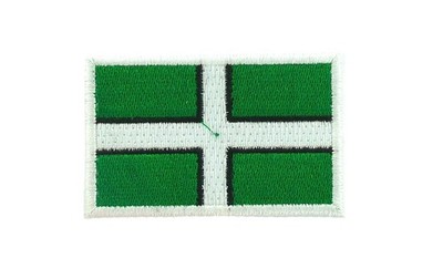Patch Aufnäher Stickerei Rucksack Flagge Flagge Devon Thermoaufkleber 
