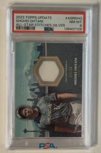 2023 Topps Update Series - All-Star Stitches Shohei Ohtani /50 PSA 8🔥
