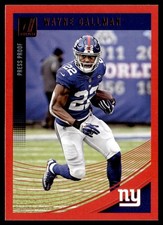 2018 Donruss Press Proof Red Wayne Gallman New York Giants #207