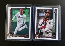 James Wood RC 2025 Topps Image Variation & Base lot of 2 #181  Nationals