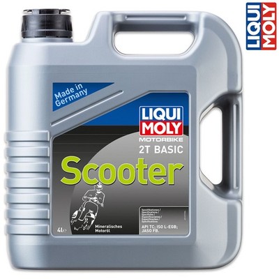 LIQUI MOLY 1237 Motorbike 2T Basic Scooter 2-Takt Motoröl Motorrad Roller 4L