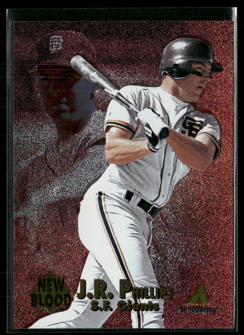 J.R. Phillips 1995 Pinnacle New Blood #NB9 San Francisco Giants