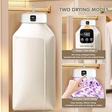 Portable Electric Clothes Dryer, Compact & Foldable with Timer and Dryer Bag UK