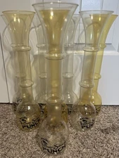 Lot Of 8 ~ Malibu Island Spirit Punch Plastic Yard Glasses Different Shades