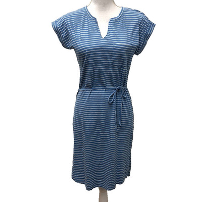 Part Two LlimaPW Dress Womens XS Blue Stripe Belted Nautical Preppy Teacher