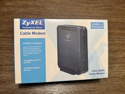 ZyXEL Powered by Hitron Cable Modem DOCSIS 3.0 IPv4 and IPv6 Compatible