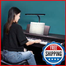 AETEE LED Piano Light, Clip-On Lamp for Digital/Grand Piano, 5-Level Dimming/Col