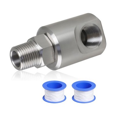 Upgraded 316 Stainless Steel 1/2'' MXF Swivel Joint Grease Fitting & Ball Bearing
