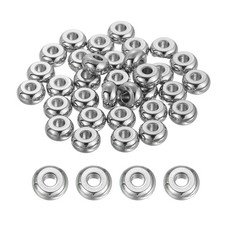 40 Pcs Flat Round Spacer Beads 6mm Heishi Beads, 2mm ID x 6mm H
