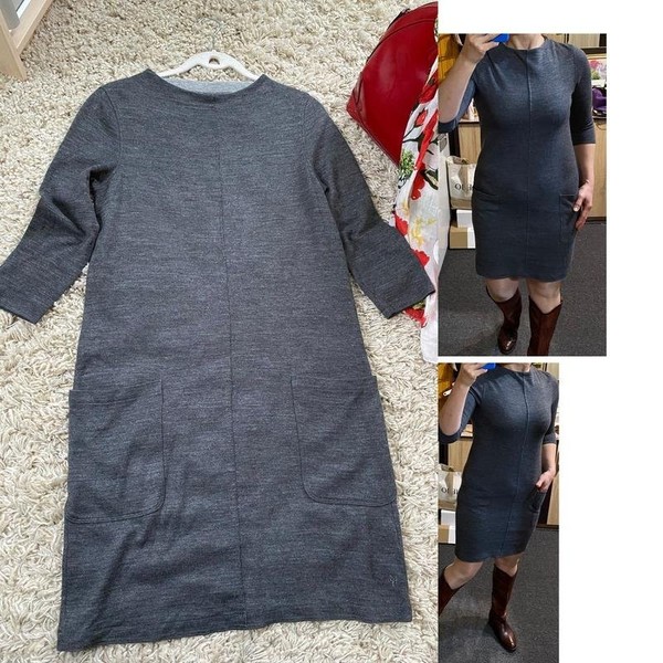 Women Marc O'Polo Dress Grey Cotton 38