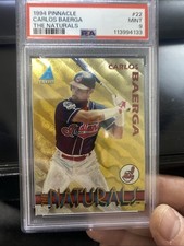 1994 Pinnacle The Naturals #22 Carlos Baerga PSA 9 Mint Cleveland Indians