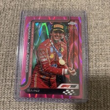 2025 Topps Chrome Formula 1 F1 Pink Ray Wave Refractor Carlos Sainz 112 /250