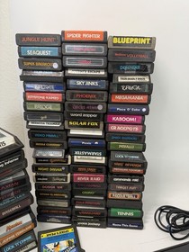 Tested Atari 2600 Video Game Console Lot With 90+ Games MANUALS and extras