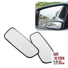 Pack-2 Car Rectangular Rearview Blind Spot Mirror, 3.7" x 1.4" Adjustable