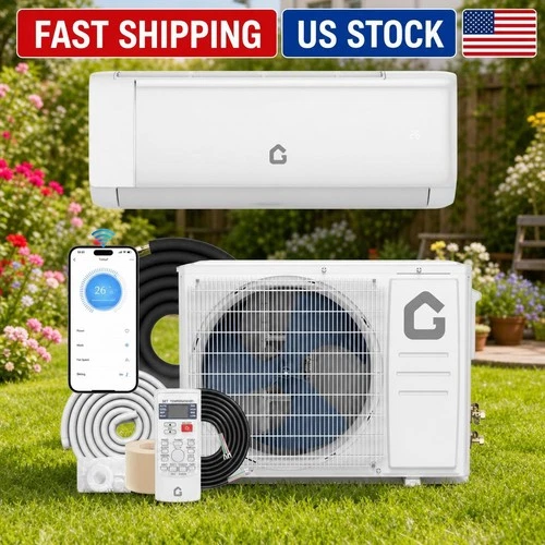 12000 BTU SEER 22 115V Mini Split Air Conditioner & Heater Pump System Ductless