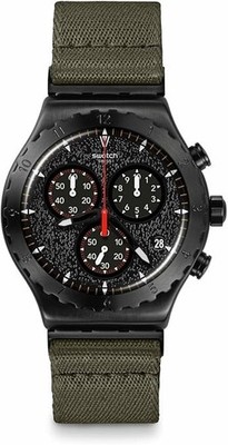 Swatch YVB416 'BY THE BONFIRE' Irony Chronograph Stainless Steel Watch 43mm New