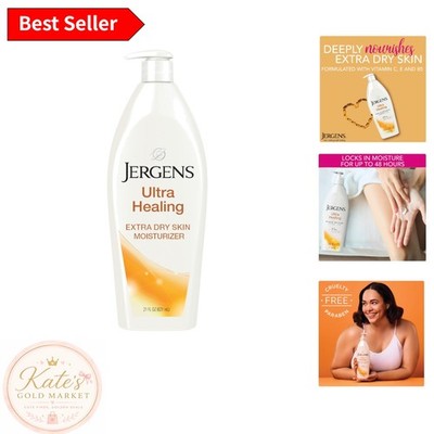 Ultra Healing Moisturizer - 21 Fl Oz Vitamin-Enriched Lotion for Dry Skin Relief
