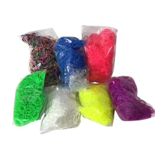 Loom Bands Set for Crafting and Parties 7 Packs S Clips