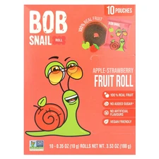 Fruit Rolls, Apple-Strawberry, 10 Pouches, 0.35 oz (10 g) Each