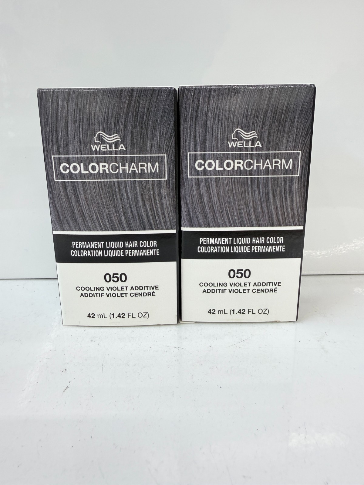 Wella Color Charm [050] Cooling Violet Permanent Liquid Hair Color Toner 2 packs