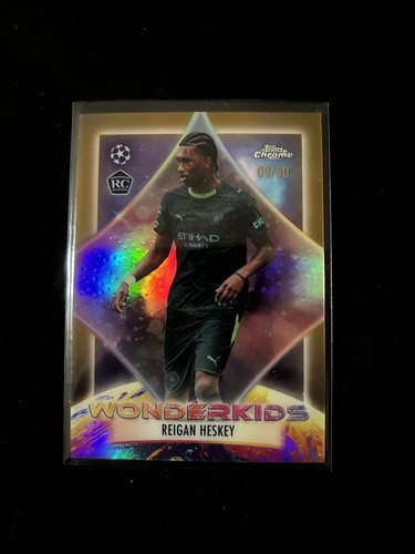 reigan heskey 2026 Topps  chrome Wonderkids Rookie Gold /50