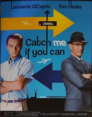 Catch Me If You Can (4K/Blu-ray, 2025) NEW Tom Hanks Leonardo DiCaprio comedy 