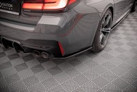 Maxton Design Diffusor Flaps Passend FüR BMW M5 F90 Schwarz Hochglanz