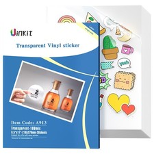 Uinkit Imprimable Transparent 8,5 x 11"_20 PACK_100% TRANSPARENT, Transparent