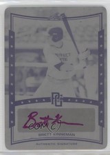 2014 Leaf Perfect Game Showcase Printing Plate Black 1/1 Brett Kinneman Auto n1u