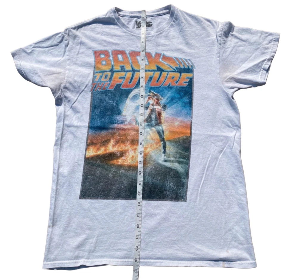 Ropa de calle blanca estilo años 90 Regreso al futuro de colección, talla mediana Foto 2 de 4