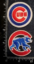 CHICAGO CUBS SET OF 2 MLB BASEBALL IRON ON PATCHES