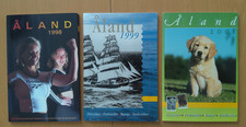 Aland 1998, 1999, 2001 - 3 Jahressätze in Folder mnh, neuf **