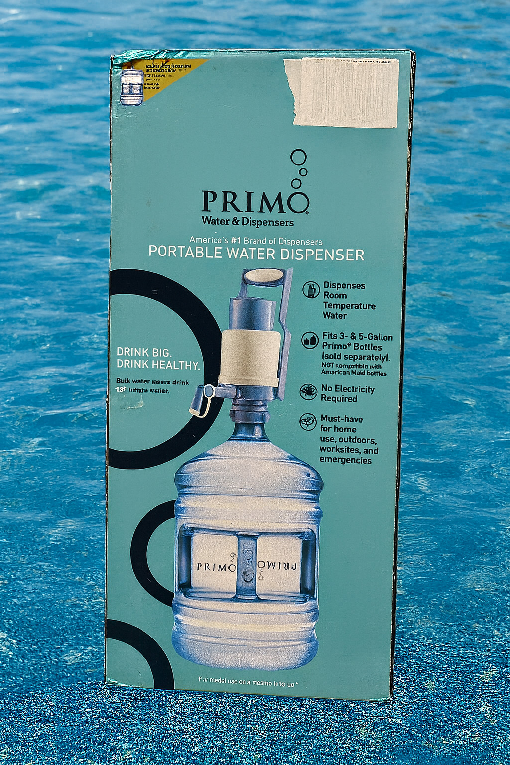Primo Portable Water Dispenser , Fits 3- &5- Gallon Primo Bottles - Brand New!