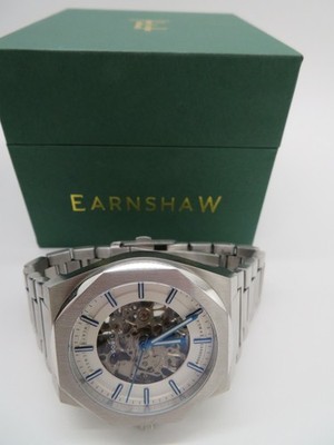 MEN'S EARNSHAW 1805 LONDON AUTOMATIC SKELETON WRISTWATCH 7.75'' LOC DRW-5 UND