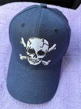 Navy Blue Skull Baseball Cap Adjustable Men's Casual One Size