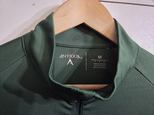 Maglione Green Bay Packers Antigua 1/4 Zip Uomo M Verde Felpa Elasticizzata Nuovo con etichette - Foto 4 di 8