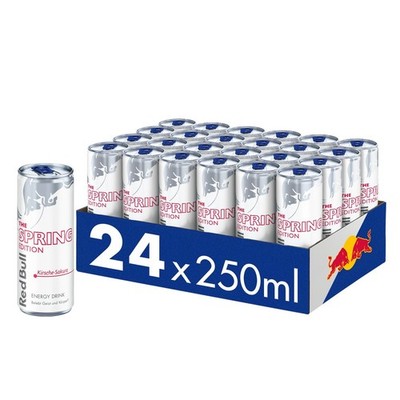 NEU: Red Bull Energy Drink Spring Edition, Kirsche-Sakura, 24 x 250ml EINWEG