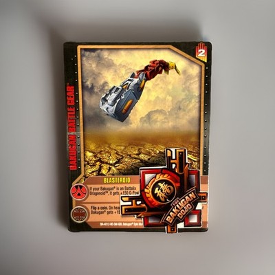Bakugan Blasteroid Battle Gear Reference Card 3/4s Gundalian Invaders
