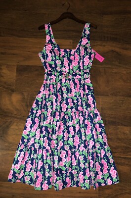 Lilly Pulitzer Dresses | Lilly Pulitzer McKinnon Midi Dress | Color: Blue/Pink | Size: 10 | Suzanne_Nadine's Closet