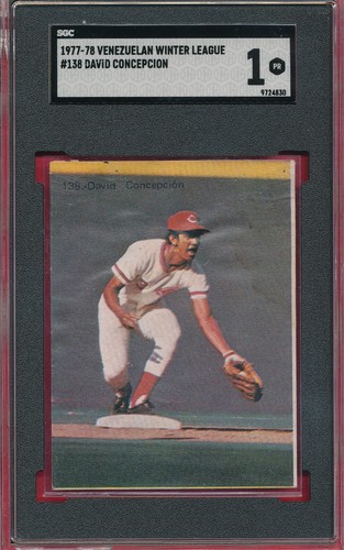 VENEZUELAN DAVE CONCEPCION 1977 WINTER LEAGUE #138 GRADED SGC 1 VENEZUELA *TPHLC - Picture 2 of 5