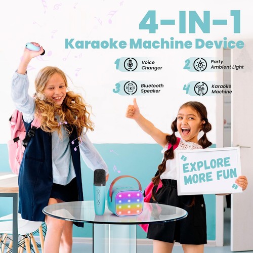 ids Karaoke Machine Upgrade Wowstar Karaoke Machine Microphone Wireless Party - Afbeelding 2 van 6