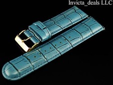 Invicta Lupah Genuine Leather 26mm Baby Blue Replacement Strap AUTHENTIC