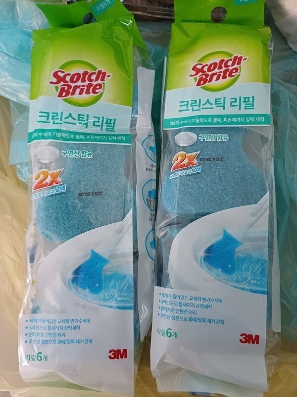 Scotch-Brite Cleaner Scrub Brush, 10 Count Disposable Toilet Bowl Scrubber Refills for Cleaning Commode