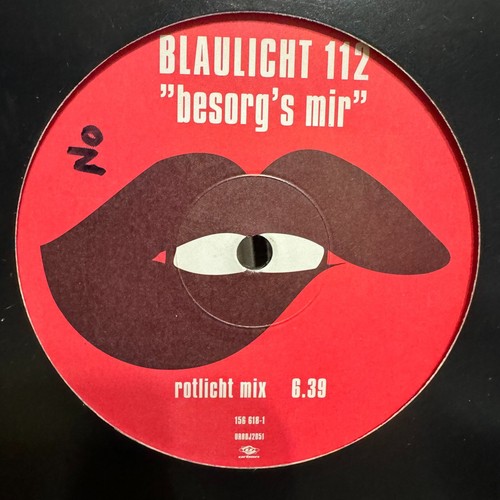 BLAULICHT 112 - BESORG'S MIR (+ROTLICHT MIX) (12") 1999 RARE!! ULTRA 156 618-1 - Picture 2 of 2