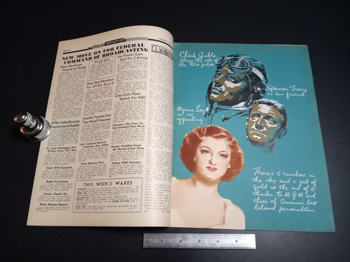 HR 20 aprile 1938 pilota collaudatore Myrna Loy Clark Gable Spencer Tracy nemico invisibile - Foto 4 di 6