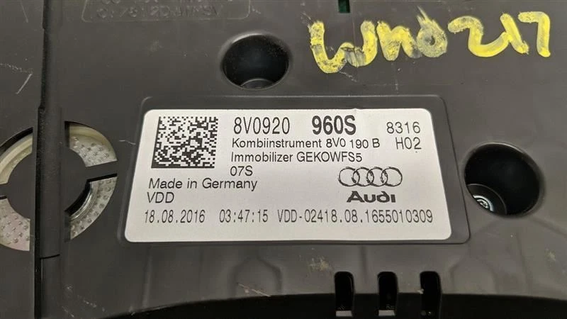 Grupo velocímetro A3 AUDI 2017 2387603 Foto 2 de 4