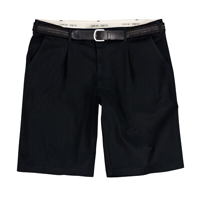(23) over-size Herren Jeans Dehnbund Bermudas in schwarz  Größen 61 -75