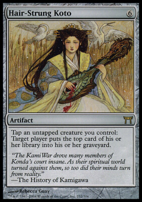 MTG HAIR-STRUNG KOTO FOIL ITALIAN EXC - KOTO CAPELLO TIRATO - CHK - MAGIC